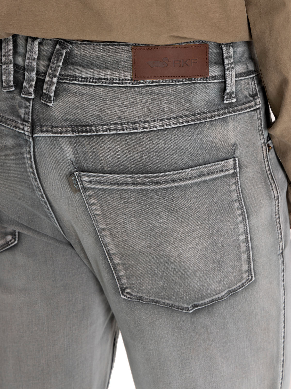 Jeans Natural Flex Hombre Baycolor Gris Rockford