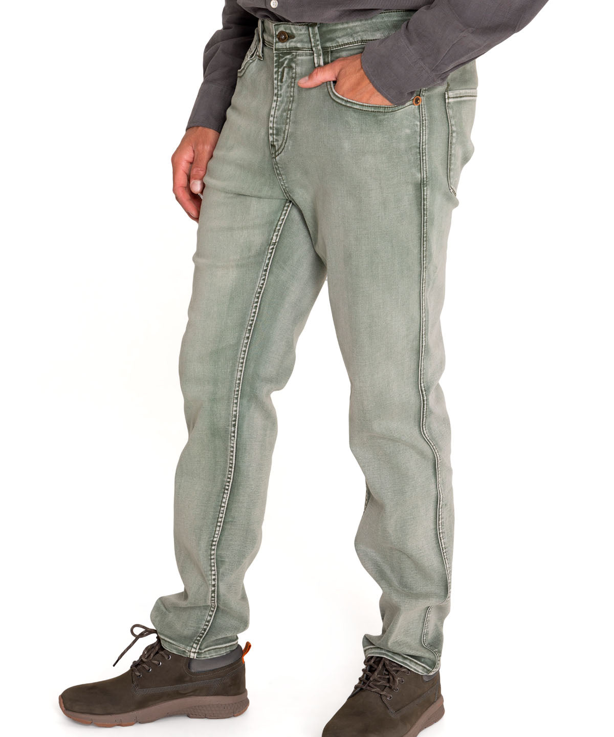 Jeans Natural Flex Hombre Baycolor Verde Rockford