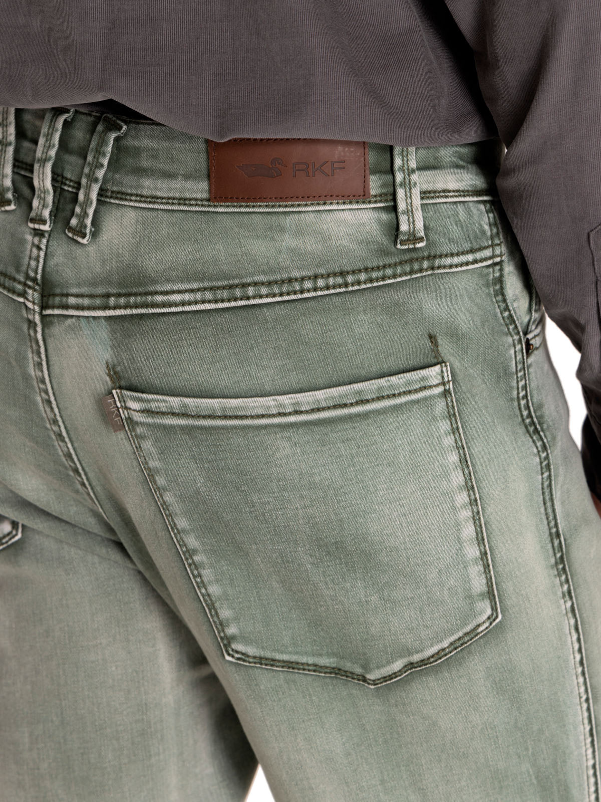 Jeans Natural Flex Hombre Baycolor Verde Rockford