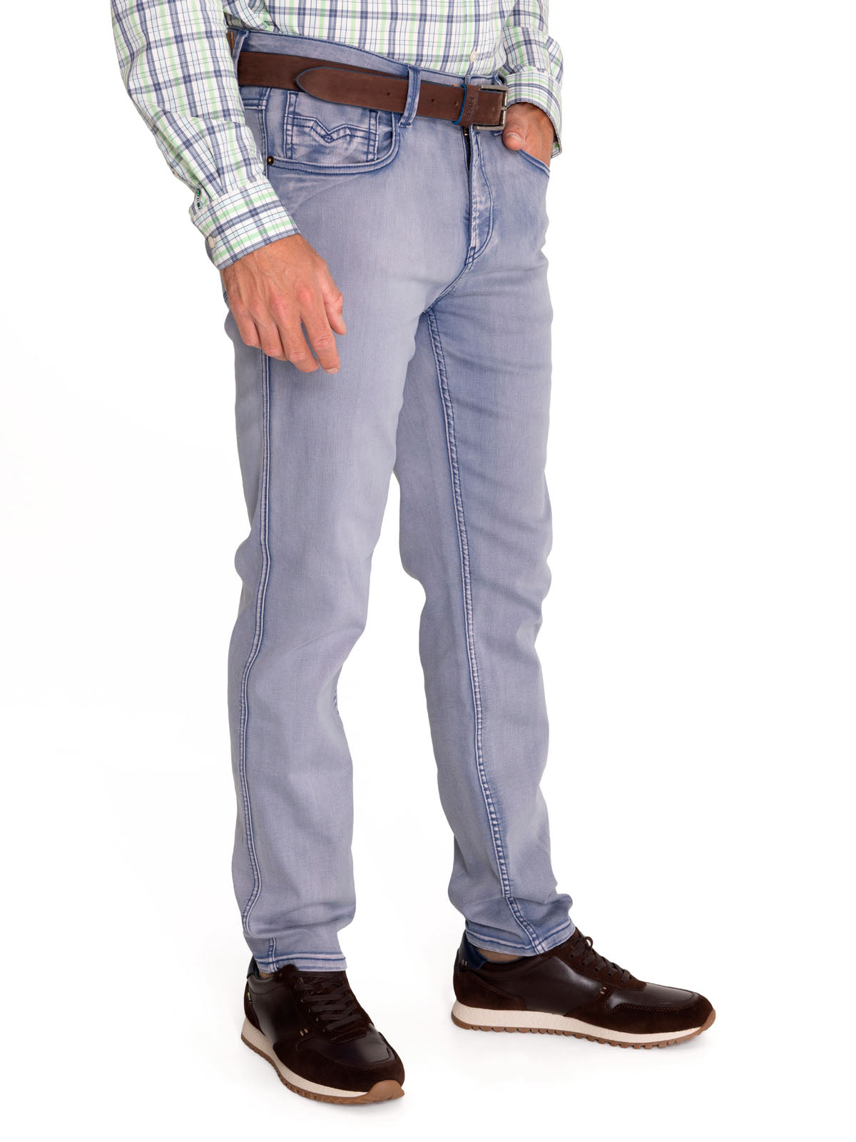Jeans Natural Flex Hombre Baycolor Azul Rockford
