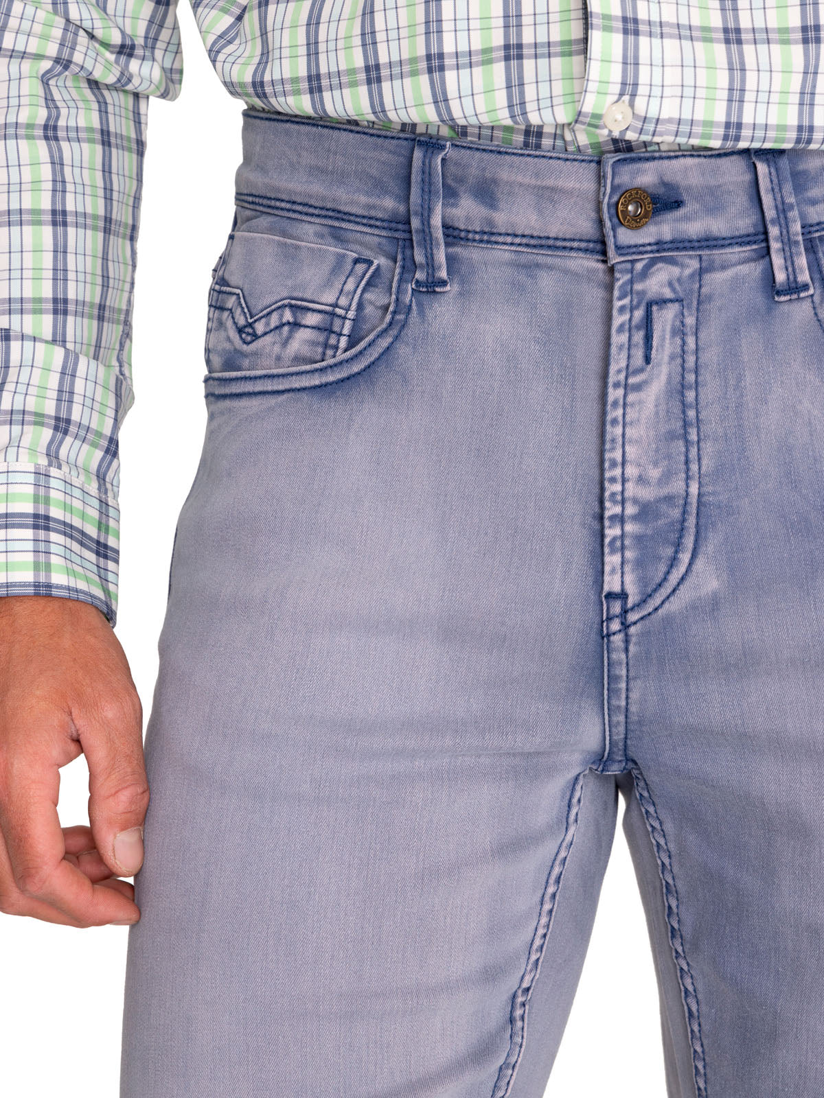 Jeans Natural Flex Hombre Baycolor Azul Rockford