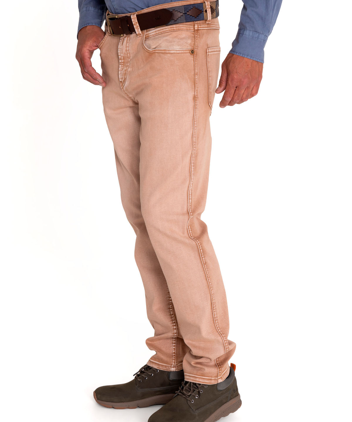 Jeans Natural Flex Hombre Baycolor Café Rockford