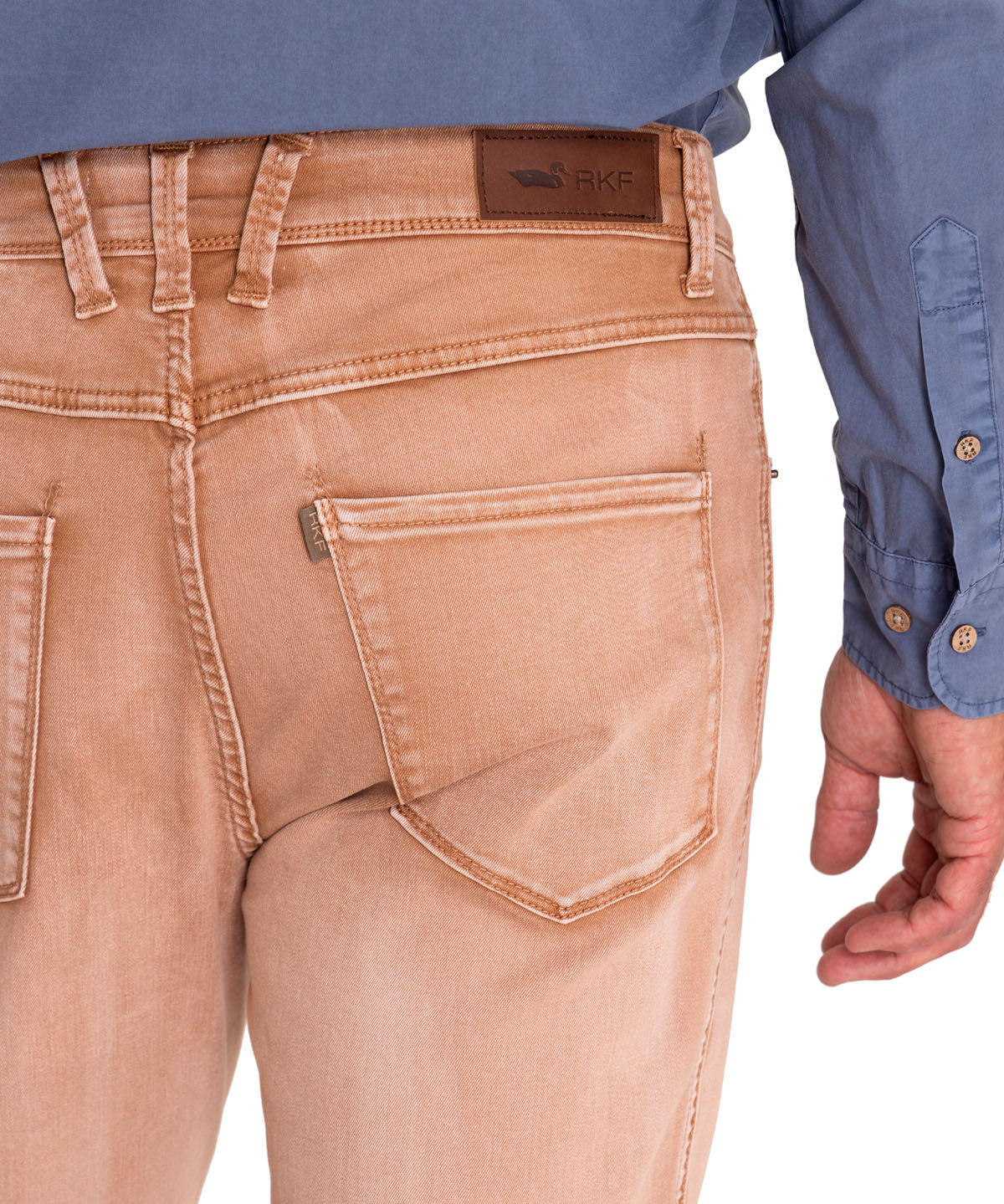 Jeans Natural Flex Hombre Baycolor Café Rockford