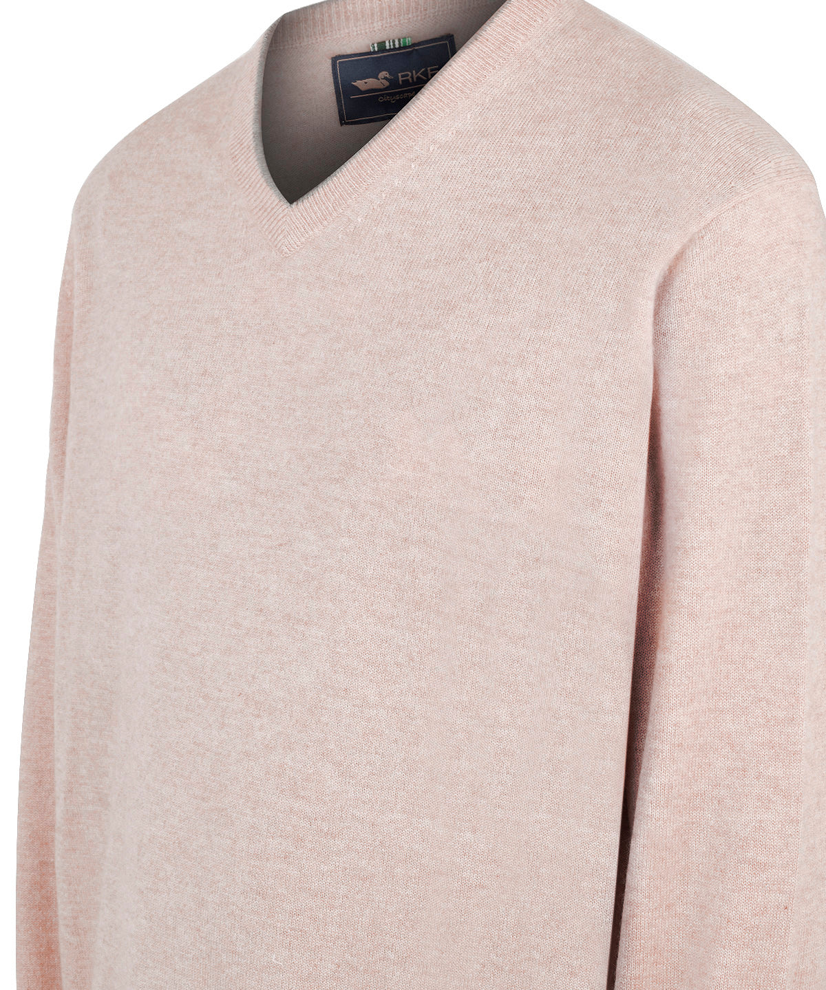 Sweater Cashmere Hombre Cash V Café Rockford
