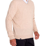 Sweater Cashmere Hombre Cash V Café Rockford