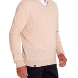 Sweater Cashmere Hombre Cash V Café Rockford