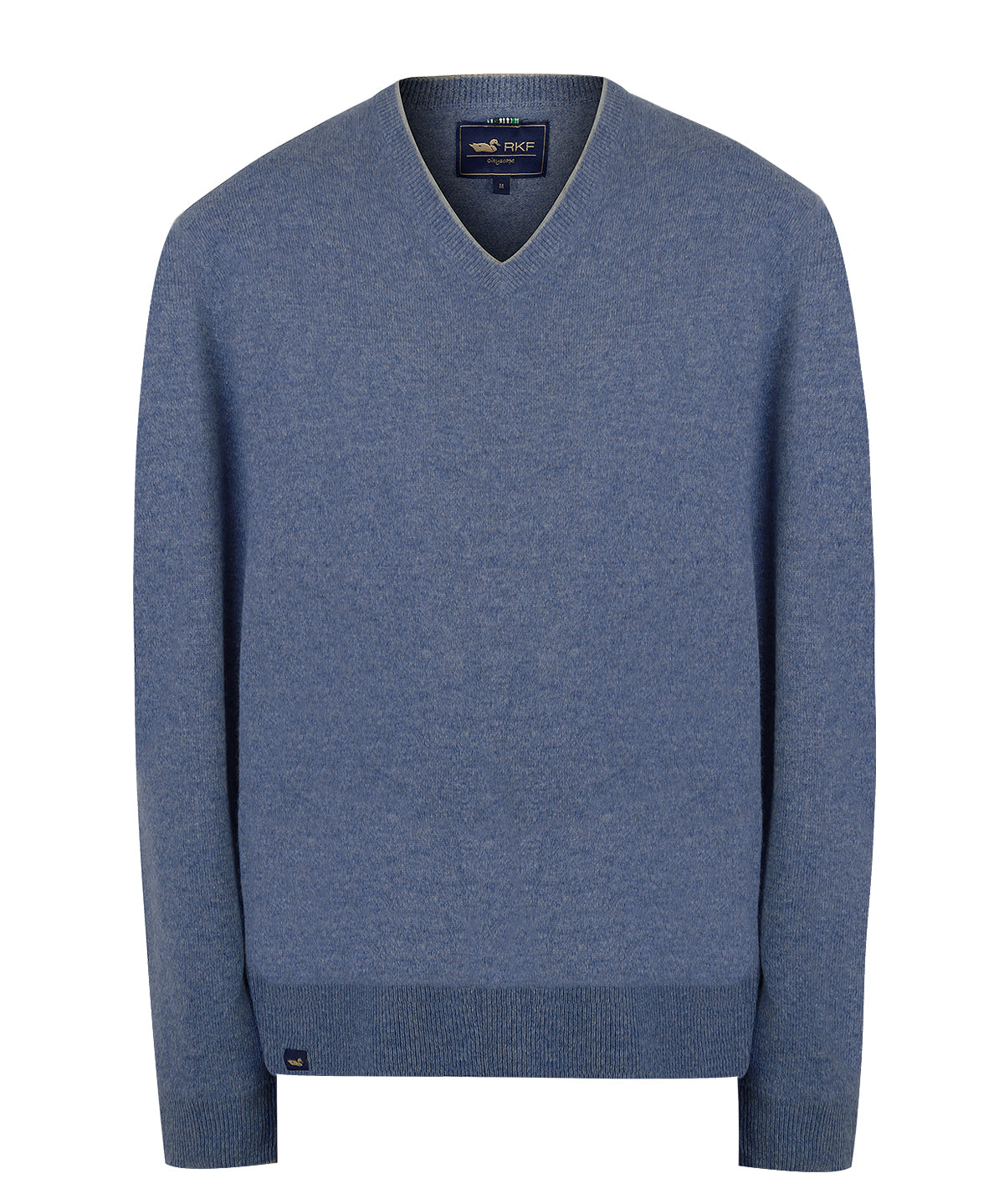 Sweater Cashmere Hombre Cash V Azul Rockford
