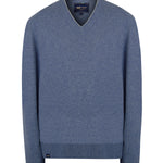 Sweater Cashmere Hombre Cash V Azul Rockford