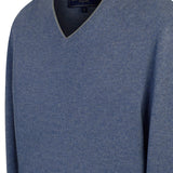 Sweater Cashmere Hombre Cash V Azul Rockford