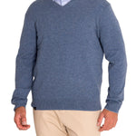 Sweater Cashmere Hombre Cash V Azul Rockford