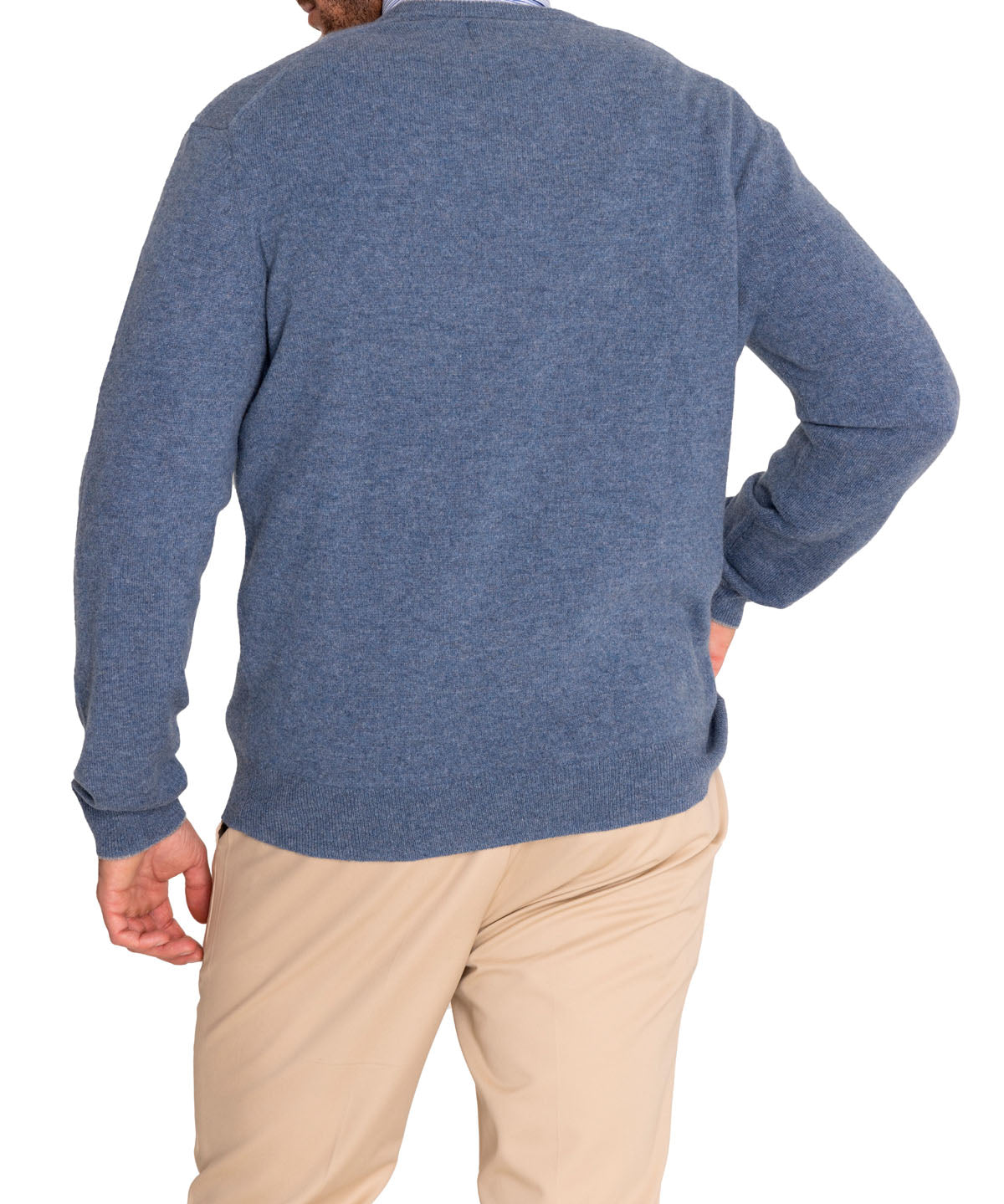 Sweater Cashmere Hombre Cash V Azul Rockford