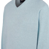 Sweater Cashmere Hombre Cash V Celeste Rockford