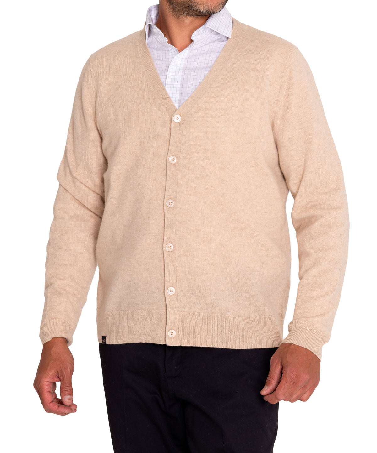 Sweater Cashmere Hombre Cash But Café Rockford