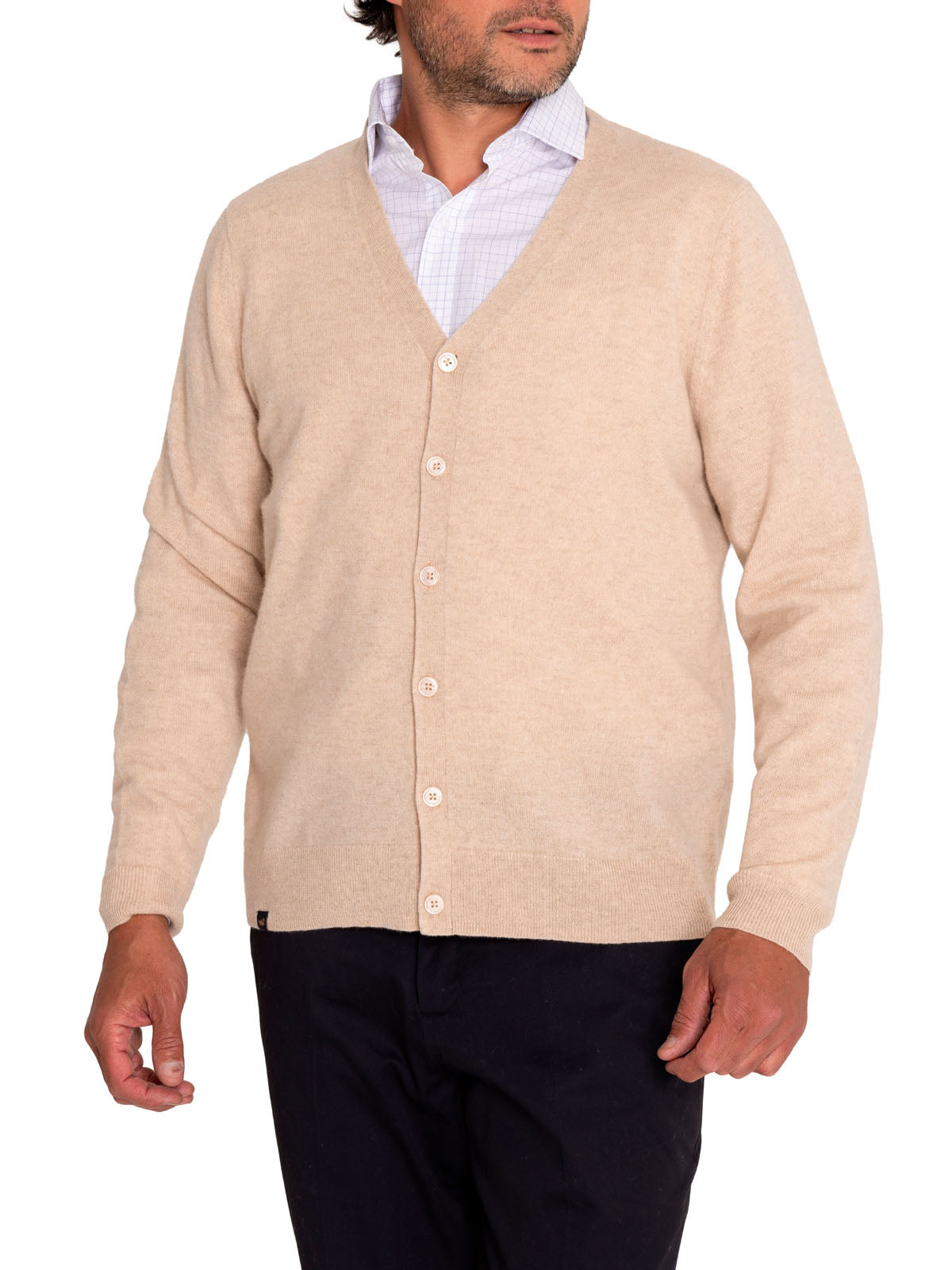 Sweater Cashmere Hombre Cash But Café Rockford