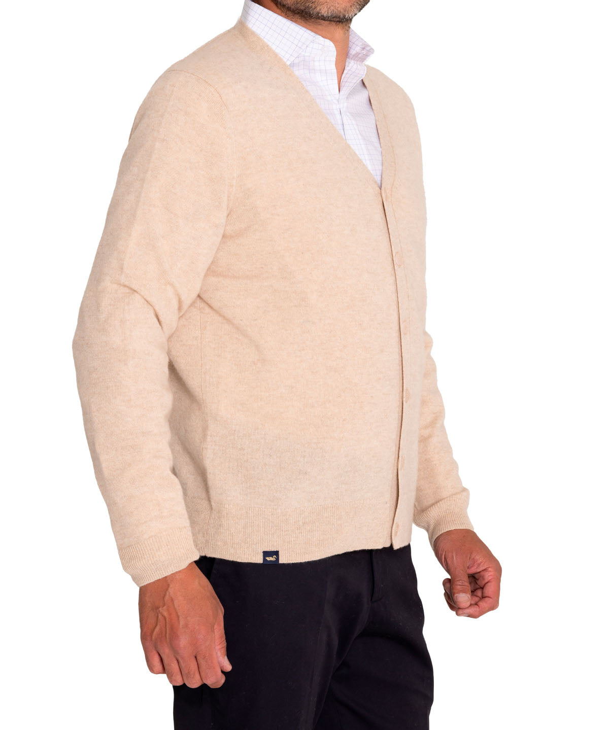 Sweater Cashmere Hombre Cash But Café Rockford