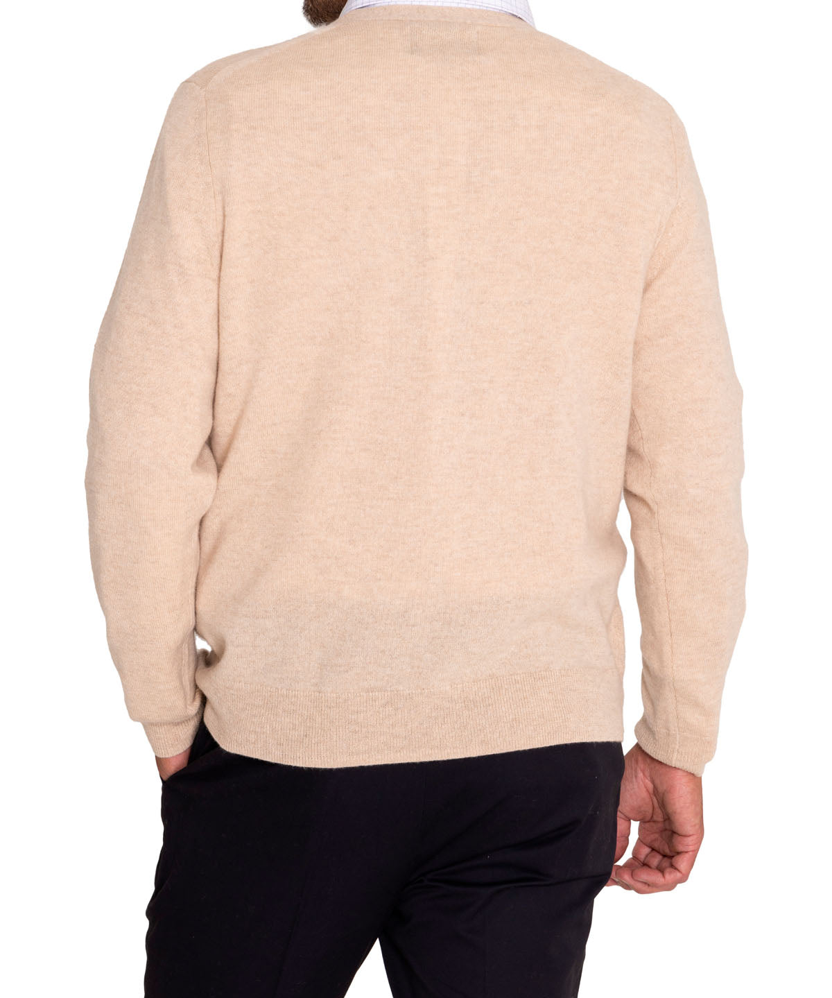 Sweater Cashmere Hombre Cash But Café Rockford