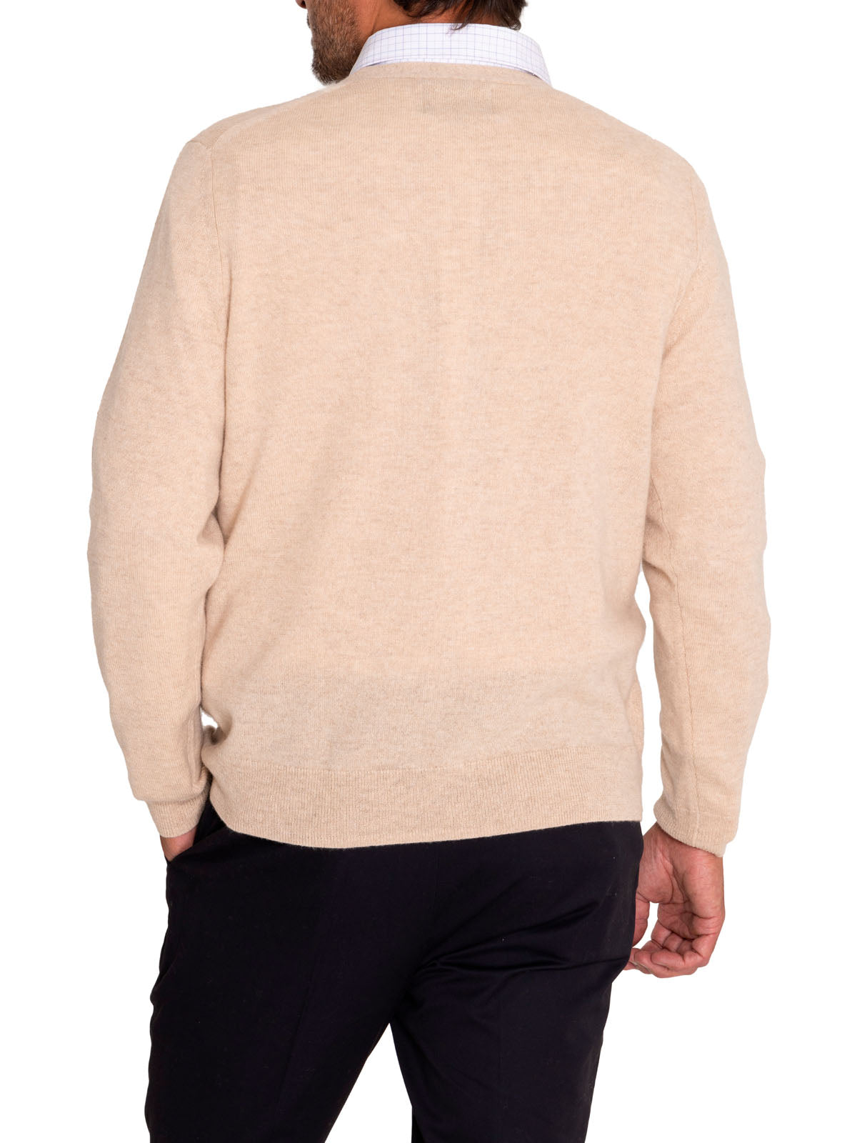 Sweater Cashmere Hombre Cash But Café Rockford