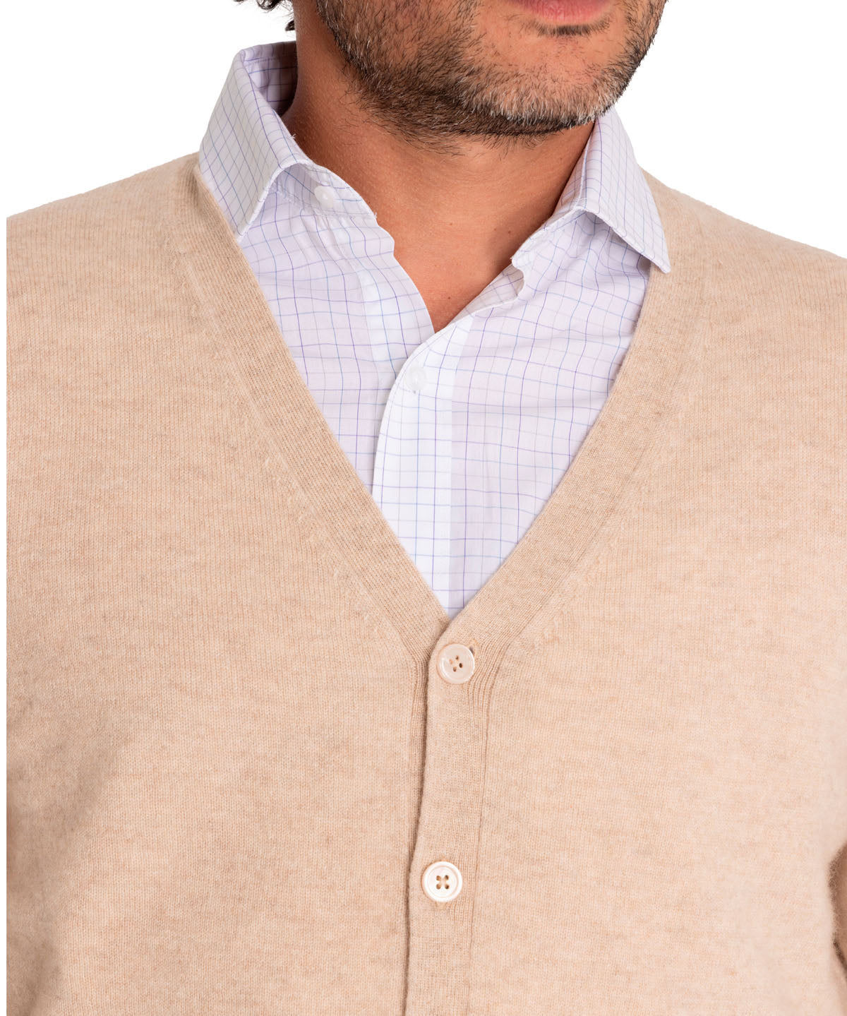 Sweater Cashmere Hombre Cash But Café Rockford