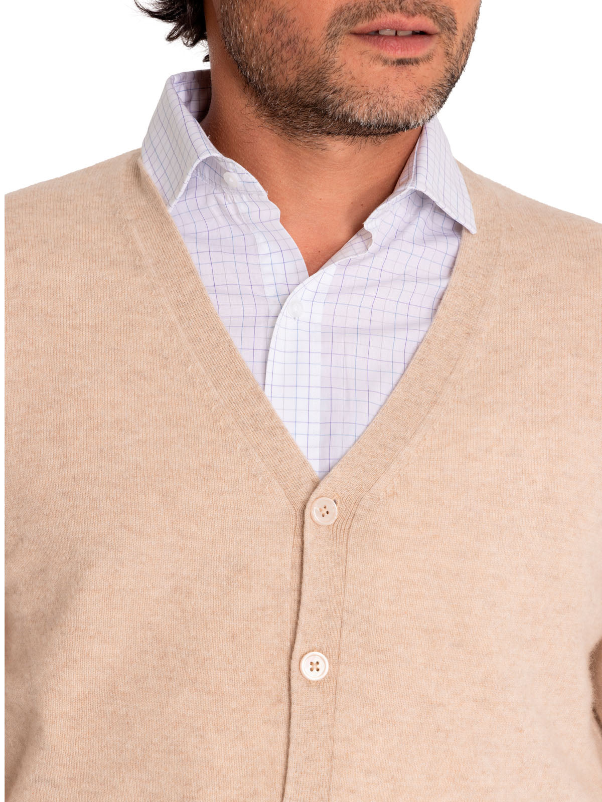 Sweater Cashmere Hombre Cash But Café Rockford