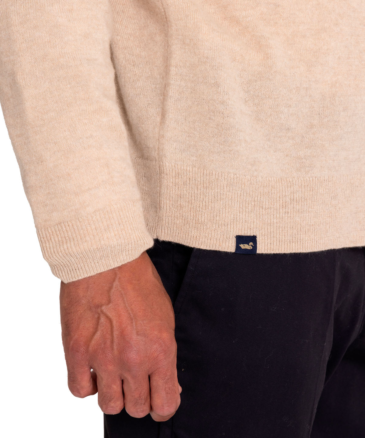 Sweater Cashmere Hombre Cash But Café Rockford