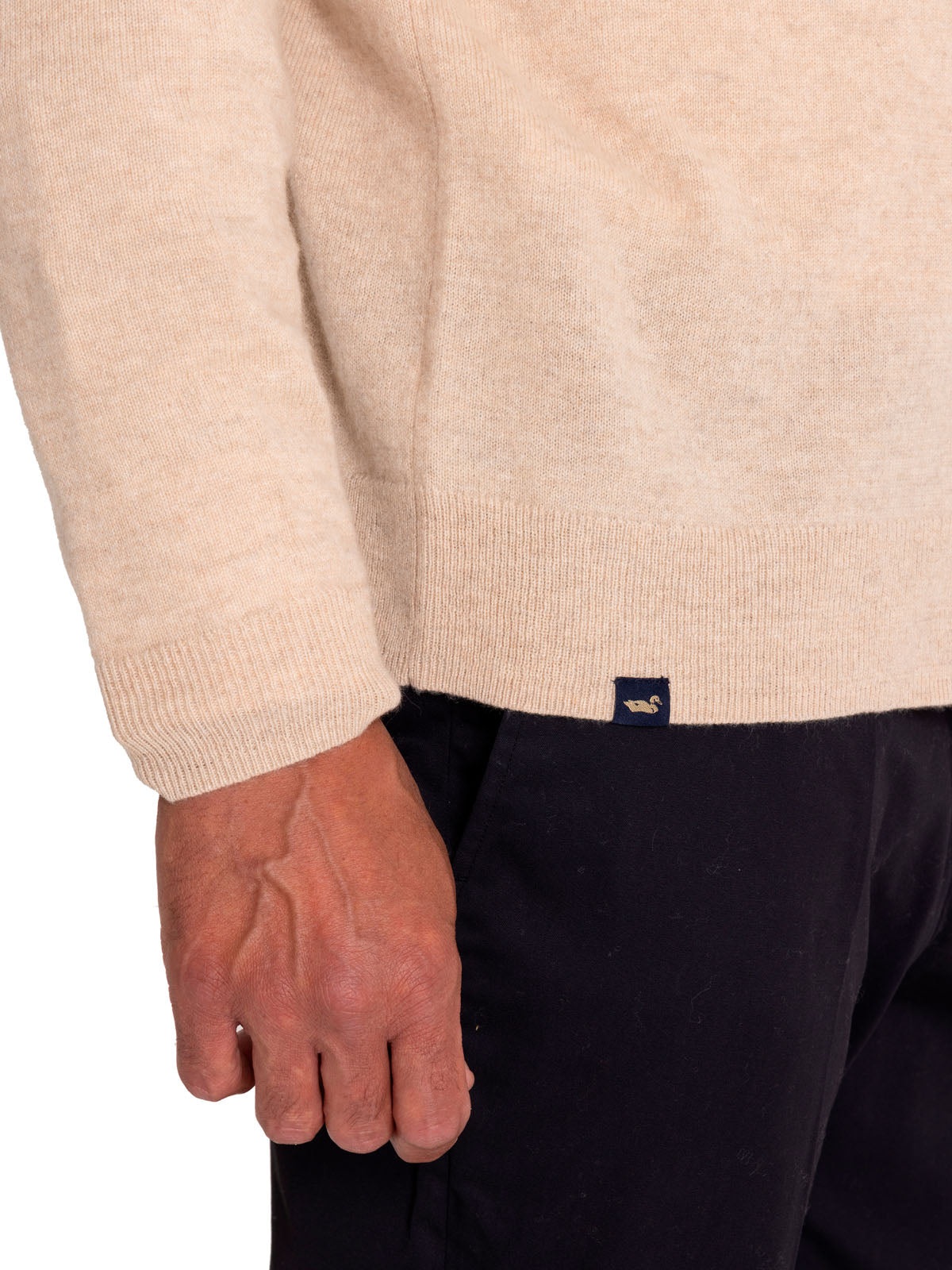 Sweater Cashmere Hombre Cash But Café Rockford