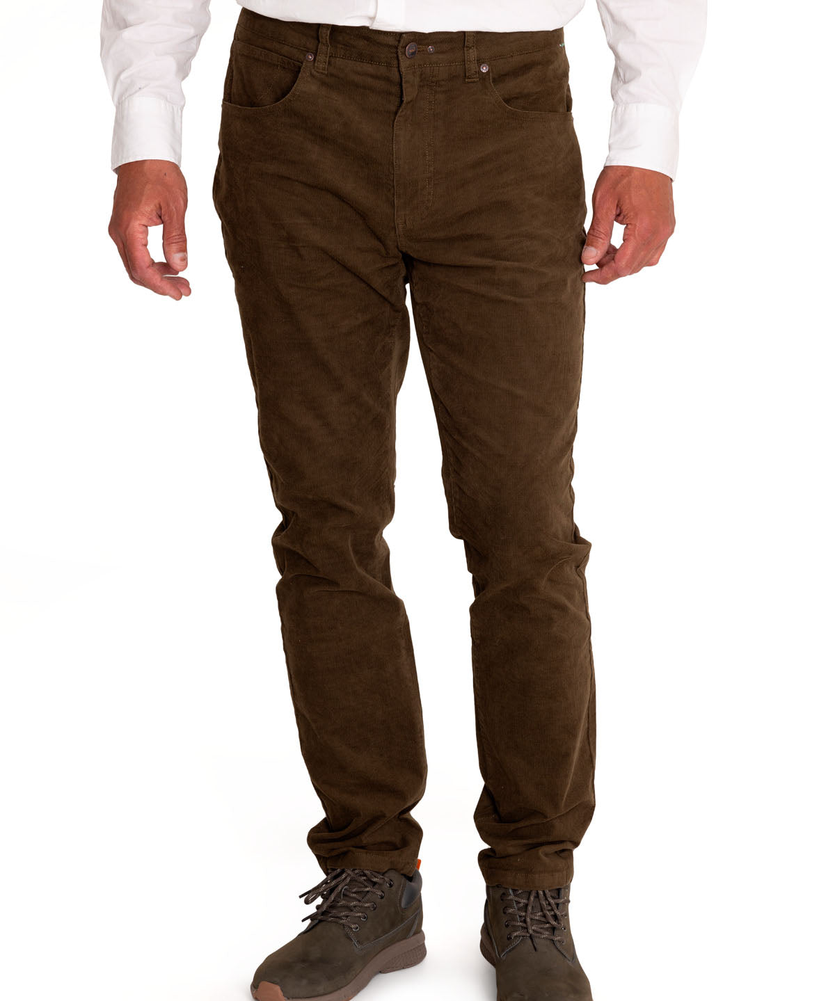 Pantalón Natural Flex Hombre Corduroy Verde Rockford