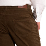 Pantalón Natural Flex Hombre Corduroy Verde Rockford