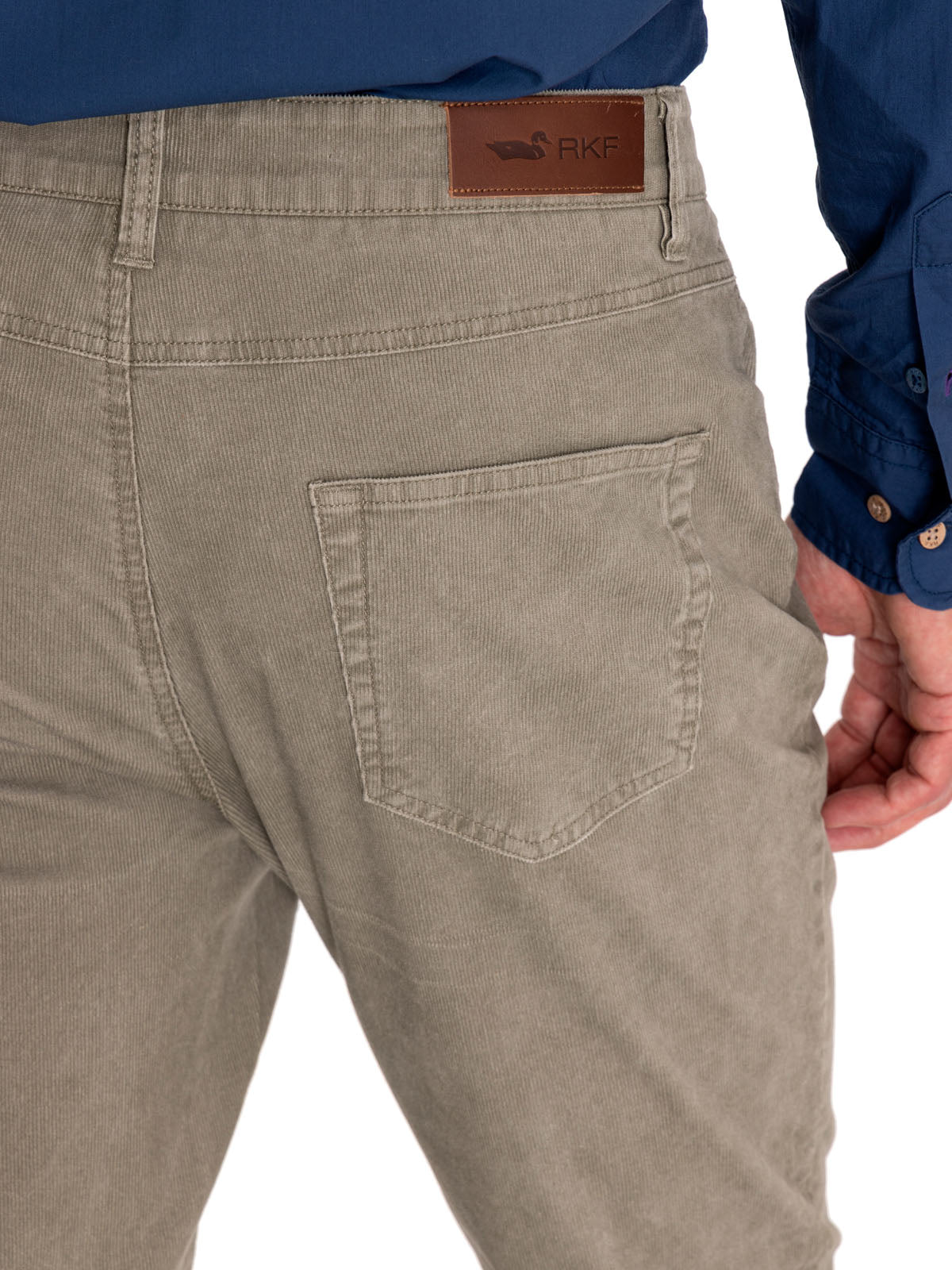Pantalón Natural Flex Hombre Corduroy Beige Rockford