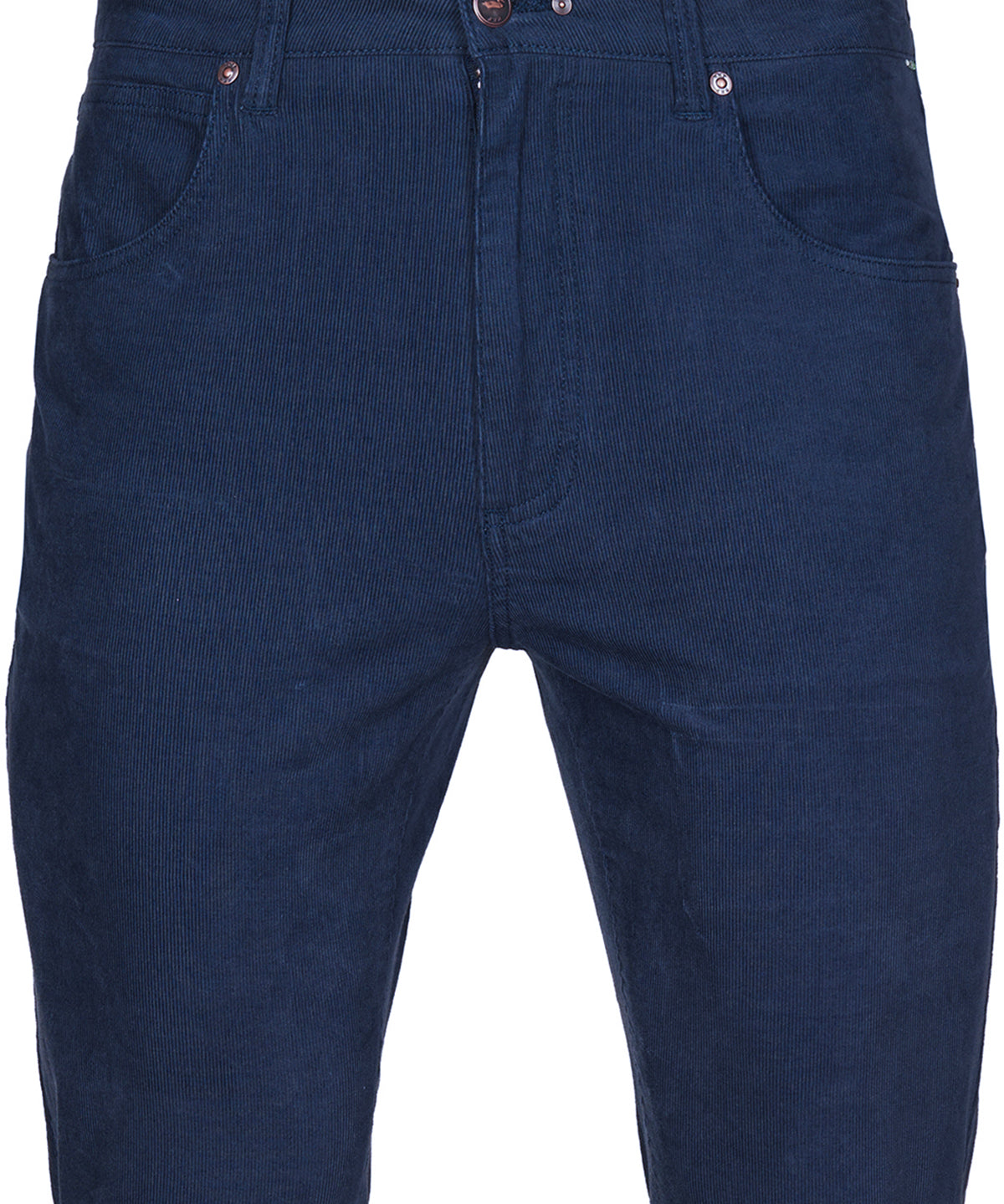 Pantalón Natural Flex Hombre Corduroy Azul Rockford