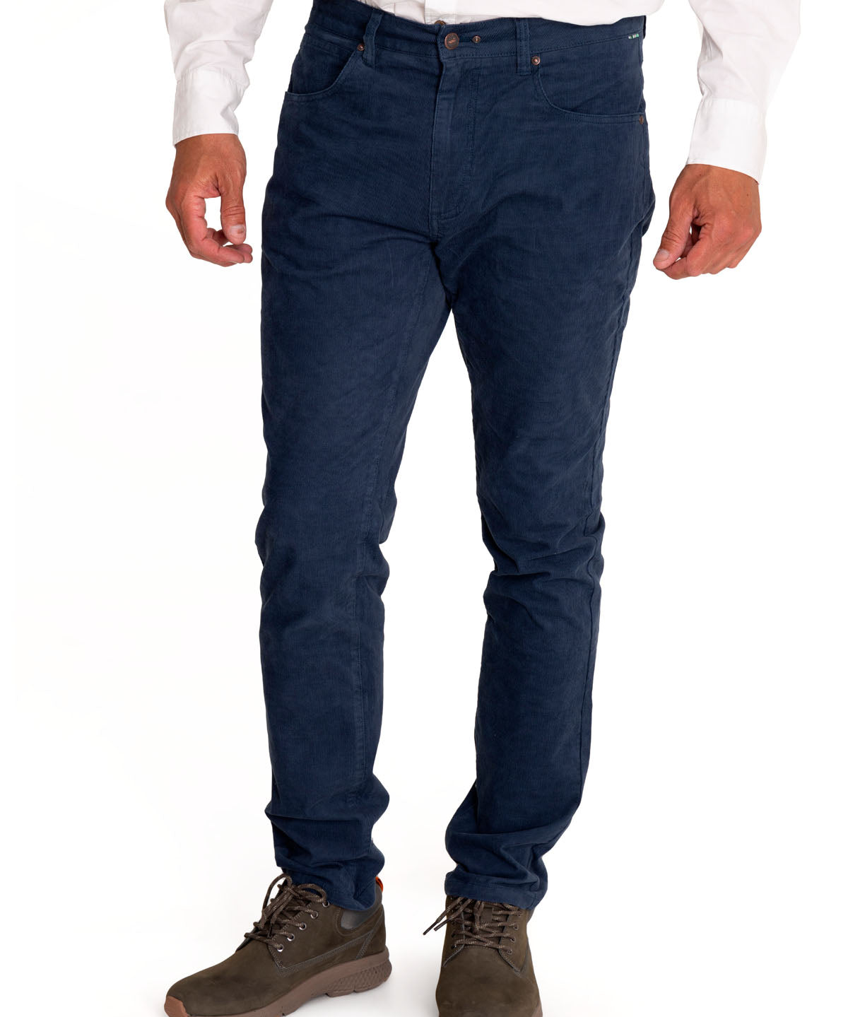Pantalón Natural Flex Hombre Corduroy Azul Rockford
