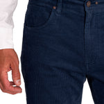 Pantalón Natural Flex Hombre Corduroy Azul Rockford