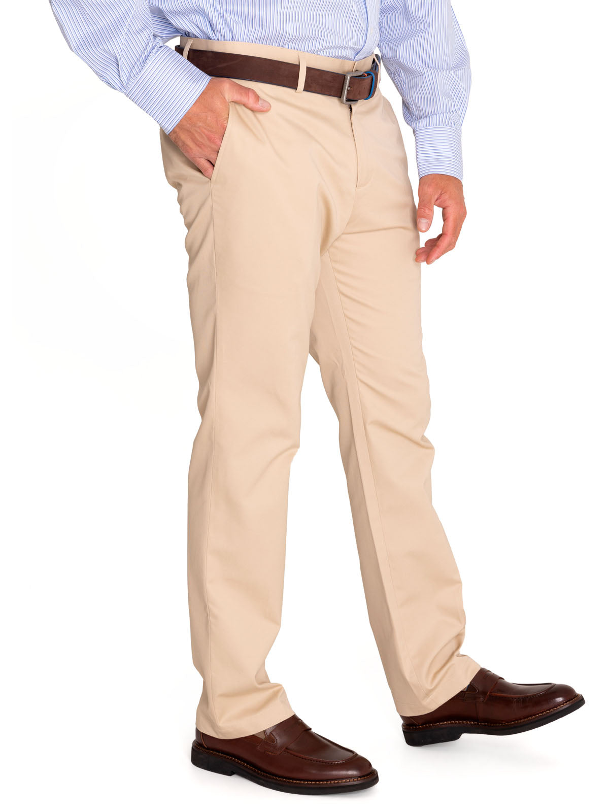 Pantalón Libre De Arrugas Hombre Classic Beige Rockford