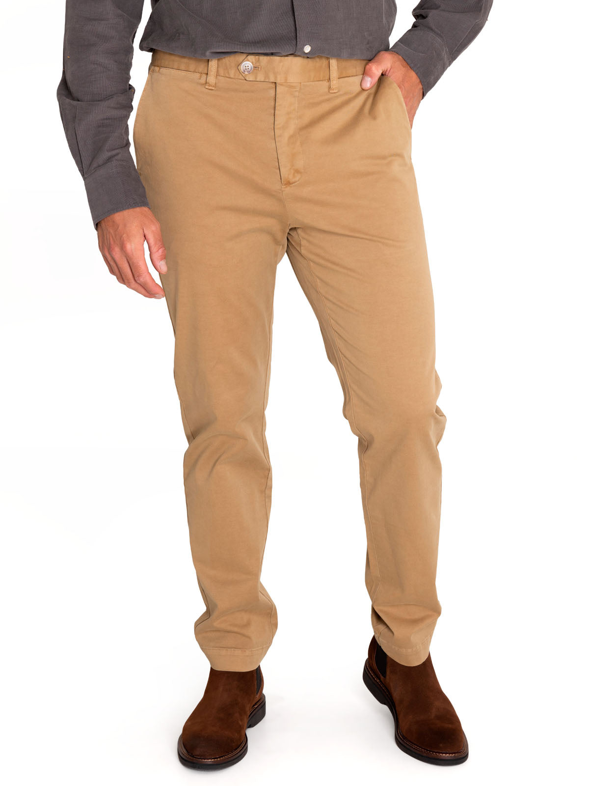 Pantalón Natural Flex Hombre Turin Beige Rockford