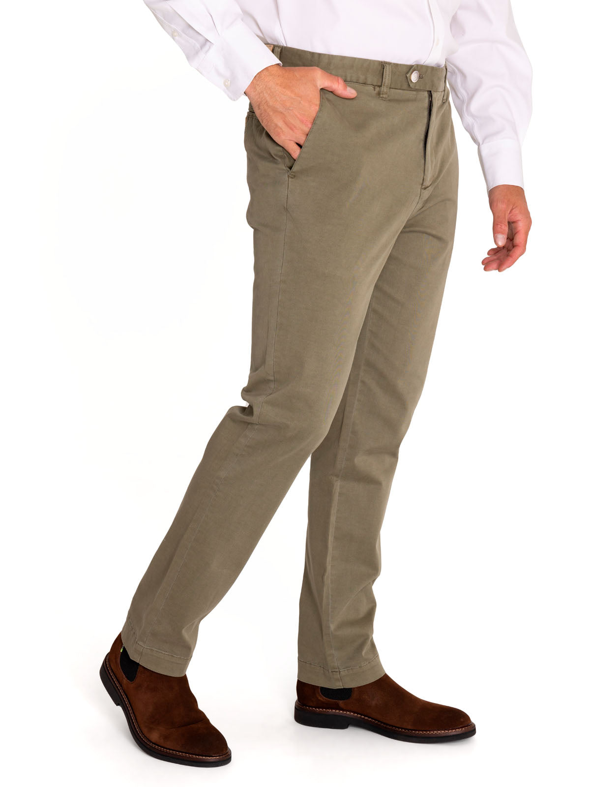 Pantalón Natural Flex Hombre Turin Verde Rockford