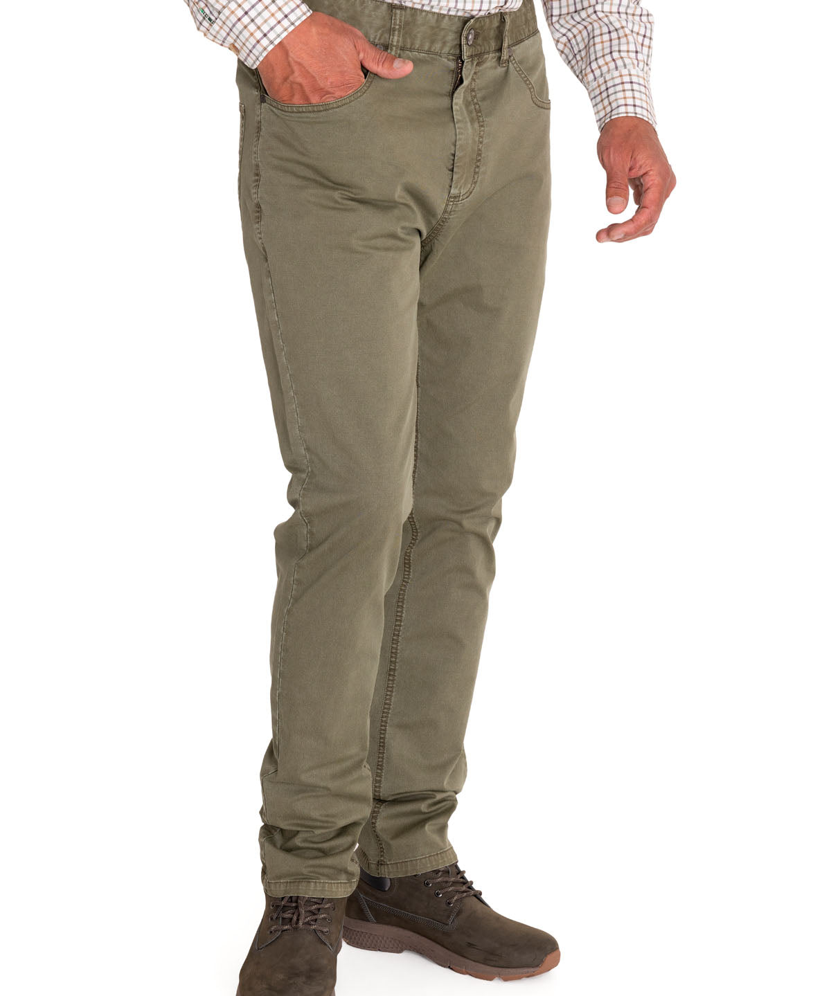 Pantalón Natural Flex Hombre Five Verde Rockford