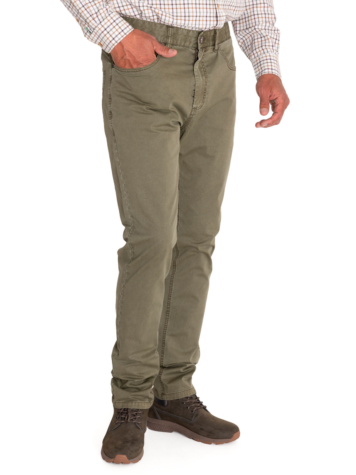 Pantalón Natural Flex Hombre Five Verde Rockford