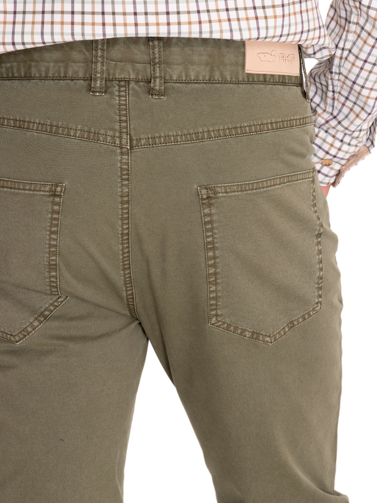 Pantalón Natural Flex Hombre Five Verde Rockford