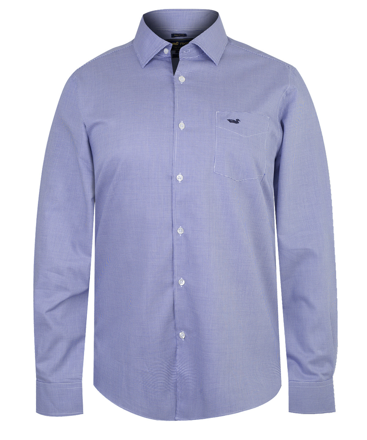 Camisa Lana Hombre Wool Azul Rockford