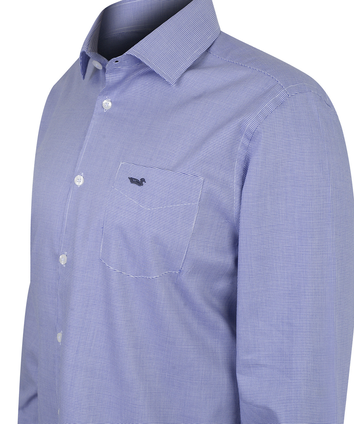 Camisa Lana Hombre Wool Azul Rockford