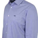 Camisa Lana Hombre Wool Azul Rockford