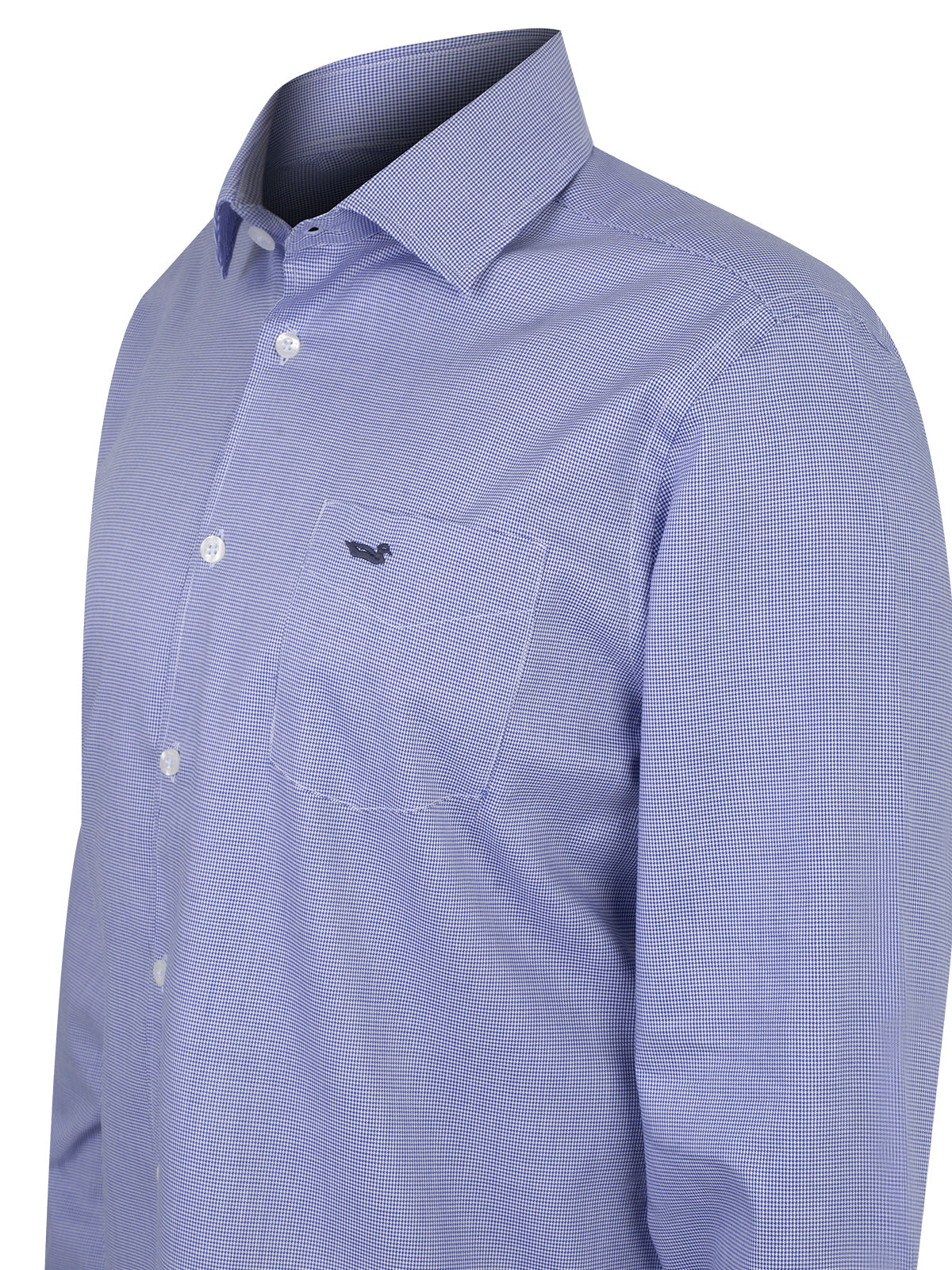Camisa Lana Hombre Wool Azul Rockford