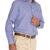 Camisa Lana Hombre Wool Azul Rockford