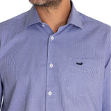 Camisa Lana Hombre Wool Azul Rockford