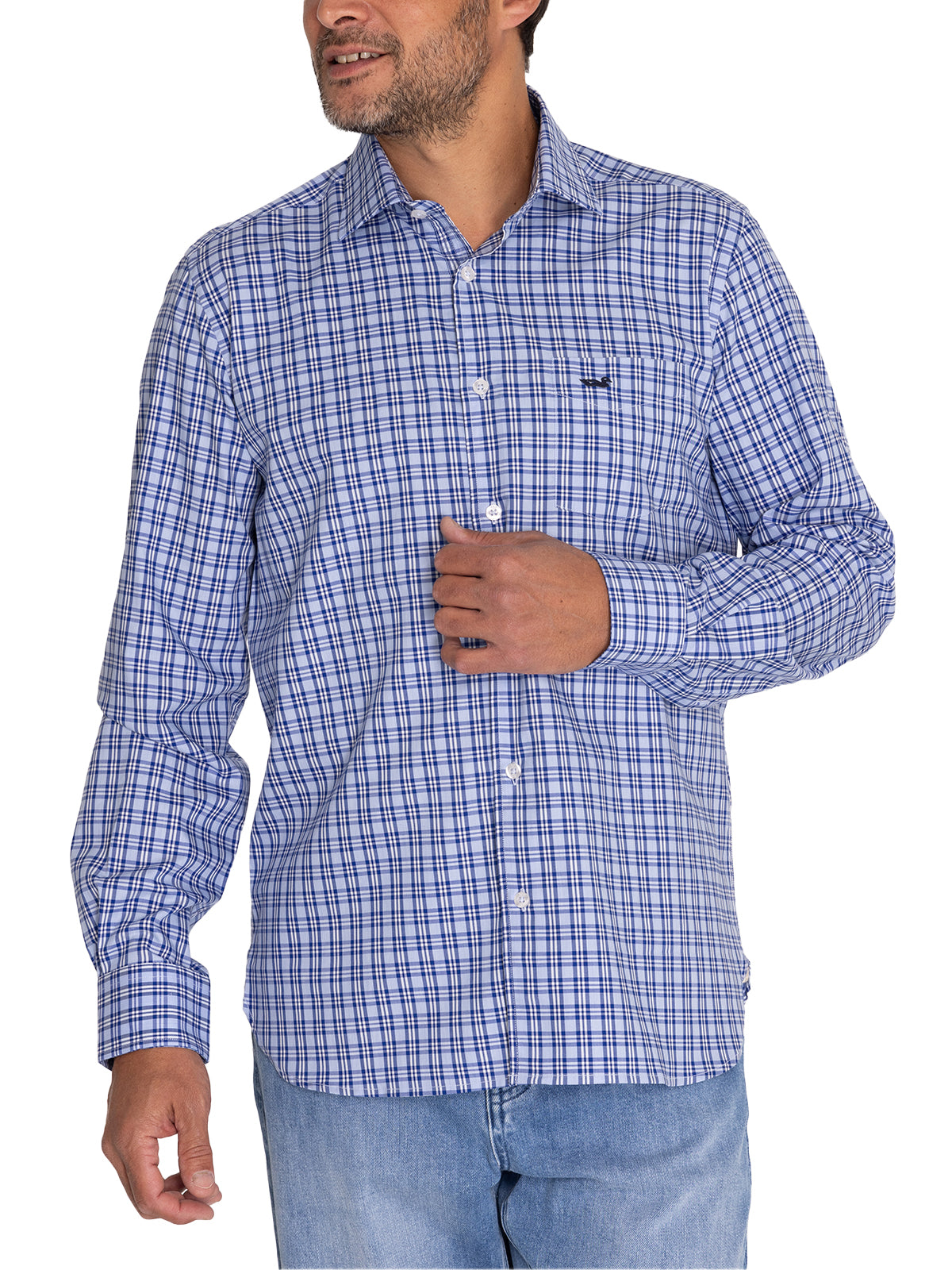 Camisa Lana Hombre Wool Multicolor Rockford