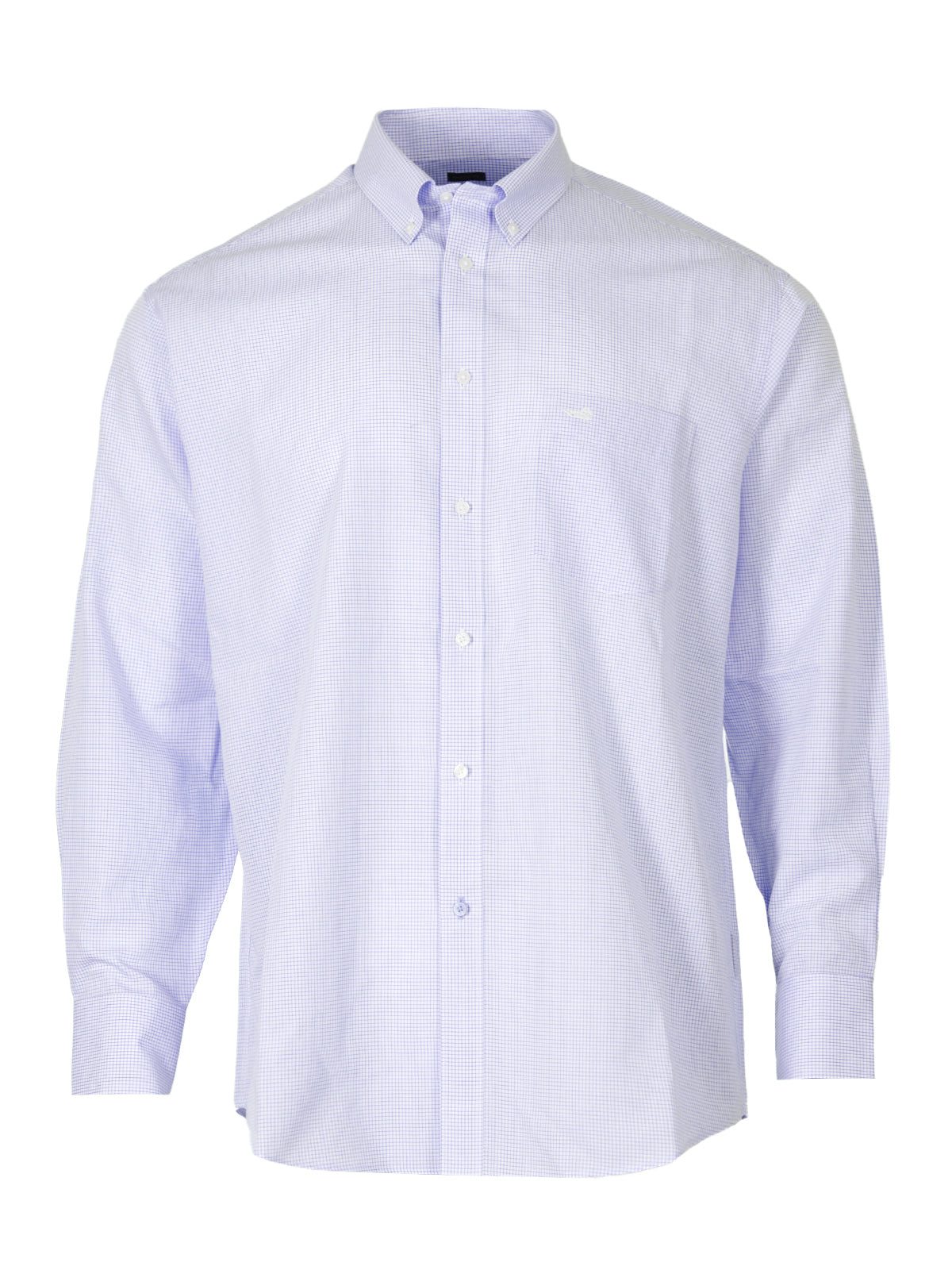 Camisa Libre De Arrugas Hombre WF Cuello Button-Down Marino Rockford