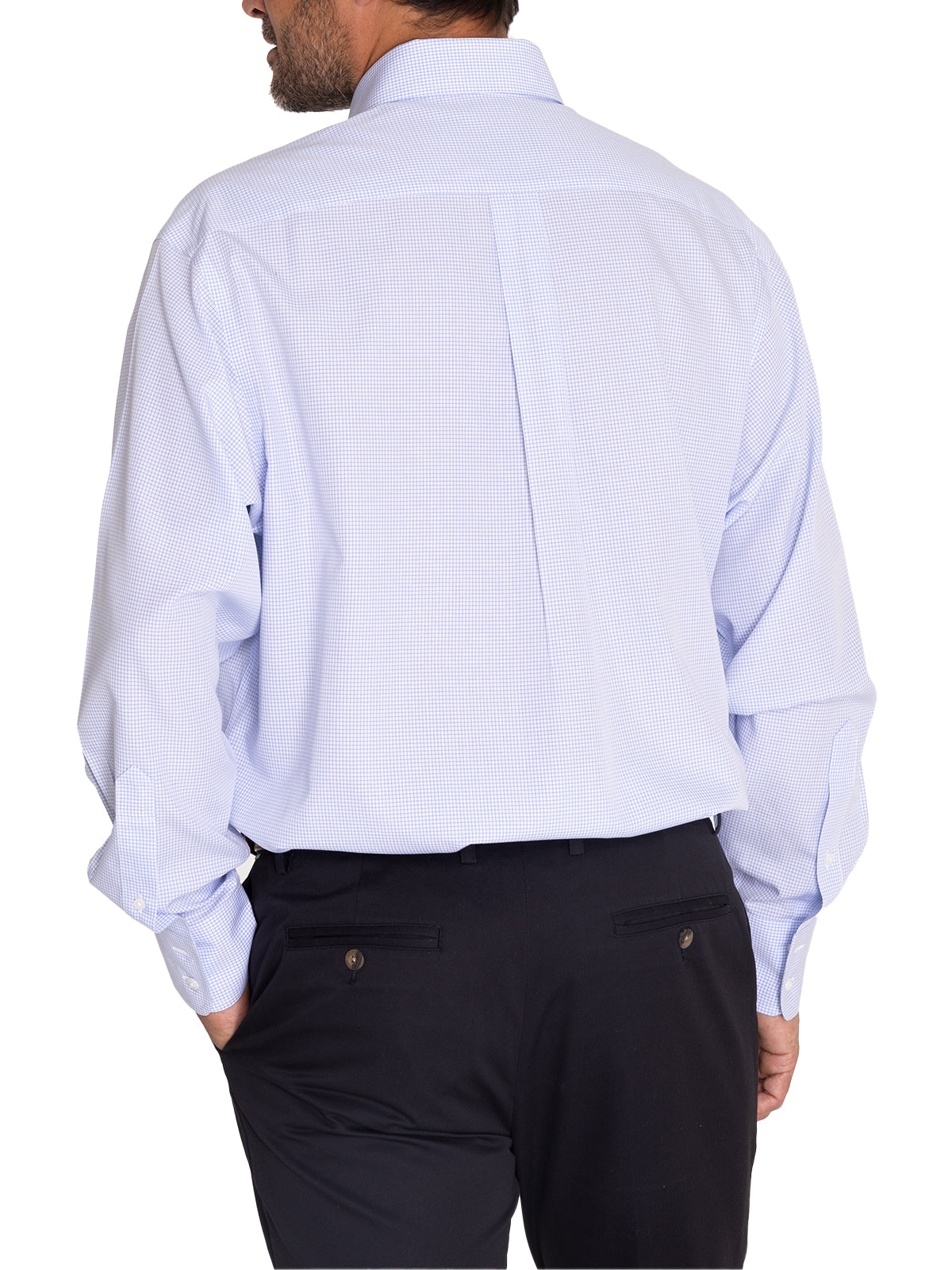 Camisa Libre De Arrugas Hombre WF Cuello Button-Down Marino Rockford