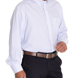 Camisa Libre De Arrugas Hombre WF Cuello Button-Down Azul Rockford
