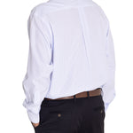 Camisa Libre De Arrugas Hombre WF Cuello Button-Down Azul Rockford
