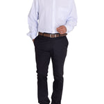 Camisa Libre De Arrugas Hombre WF Cuello Button-Down Azul Rockford