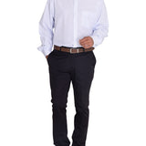 Camisa Libre De Arrugas Hombre WF Cuello Button-Down Azul Rockford